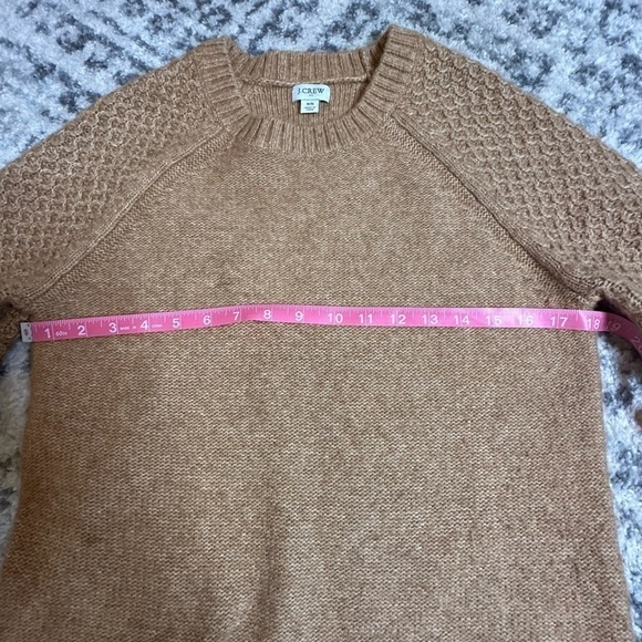 J. Crew Honeycomb Balloon~Sleeve Crewneck Sweater Size XS - Picture 7 of 11